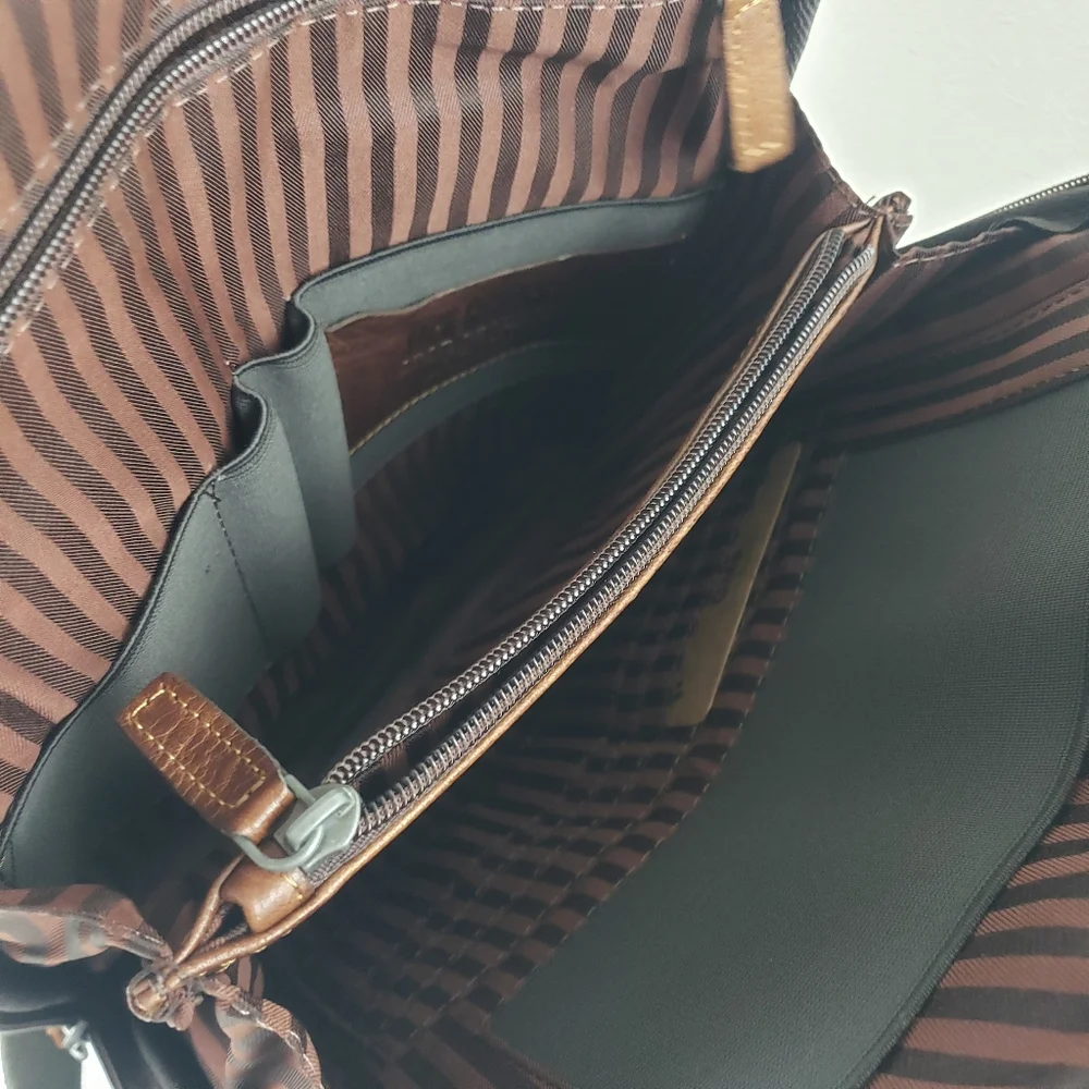 Jack Georges Voyager Convertible Brown Full Grain Leather Backpack